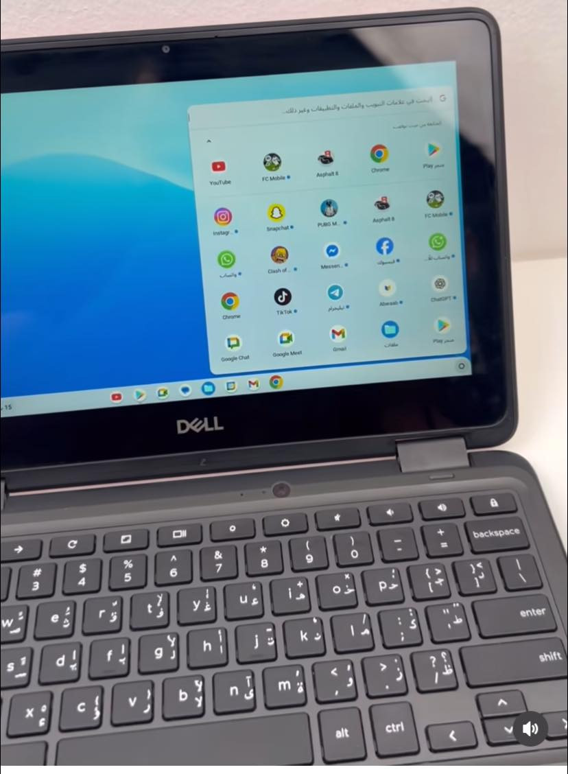 لابتوب Dell الامريكيه مستعمل قليل نظافه 100%
سوبر سلم ممكن طيه قلاب 360 درجة ليصبح ايباد خفيف جدا وسهل الحمل 
مفيد لبرامج الدراسة والتواصل الاجتماعي  وجميع الالعاب نظام اندرويد ( برنامج كروم )
ذاكرة 32 عشوائية 4
شاشة لمس ويدعم القلم 
منافذ عديدة منفذين usb ومنفذ الهتفون ومنفذ رام تطوير الذاكرة شحن تايب سي كاميرا امامي واضحة جدا كيبورد عربي انكليزي 
مع جميع الملحقات ماوس كيبل شحن 
السعر 90 الف 
يتوفر توصيل داخل بغداد
للاستفسار واتساب ***********
