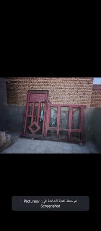 باب مع شباك حديد ثقيل للبيع  السعر 250 للاستفسار 07803043779 077118350...