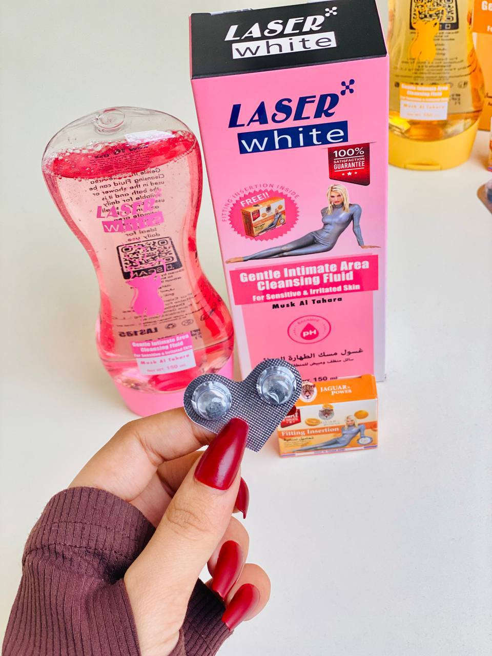 غسول "مسك الطهارة" التايلندي  🇹🇭 النسائي من علامة "LASER white"، وهو سائل منظف ومبيض للمنطقة الحميمة مصمم للبشرة الحساسة والمتهيجة

غسول مسك الطهارة النسائي
سائل منظف ومبيض للمنطقة الحميمة للبشرة الحساسة والمتهيجة✨🔥

تحاميل عدد 2 يعمل على شد وتضييق المهبل ويخفف من الالام البطن يمنع انتقال العدوى الأمراض التناسلية عند الجماع 🫣

الفوائد:
يريح ويحمي ويساعد على تهدئة التهيج
ينظف ويوفر حماية يومية ويساعد على تهدئة جفاف المهبل وعدم الراحة والحكة
يحافظ على البكتيريا المهبلية الطبيعية
فعالية ممتازة وقابلية تحمل حتى للمرضى الذين يعانون من بشرة تالفة مسبقاً
الحجم 150ml المنشأ تايلاند 🇹🇭


**إذا كنت صاحب هذا الإعلان وتريد حذفه لأي سبب، رجاءا أرسل رسالة إلى الدعم الفني**