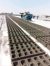 ماكينة ضغط بلوك • ١٢ طن • فول أوتوماتيك