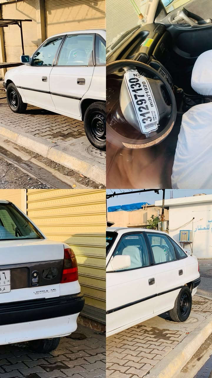 الغوالي
استرا صندوق مرغوب ابيض 🚙
موديل 95 ام الايرباك 🪬
محرك 16 قايش عريض مرغوب 👌🏻
سنويه جديد رقم كركوك  دفتر بانزين بيهه 
غرفته تخبل   كشنات جلد  دشبول بل جيس 
بطاين نضيفات  محرك شرط كهربائيات شغاله 
شرط تحويل سعرهه 47 وبيها مجال 
***********
