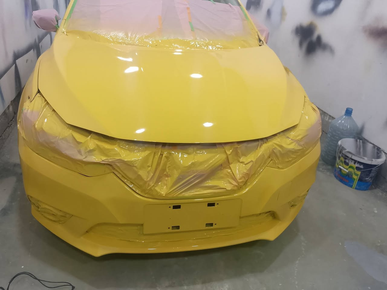 قبل وبعد صبغ بونيد دعاميه نيسان حمودي الصباغ ***********
