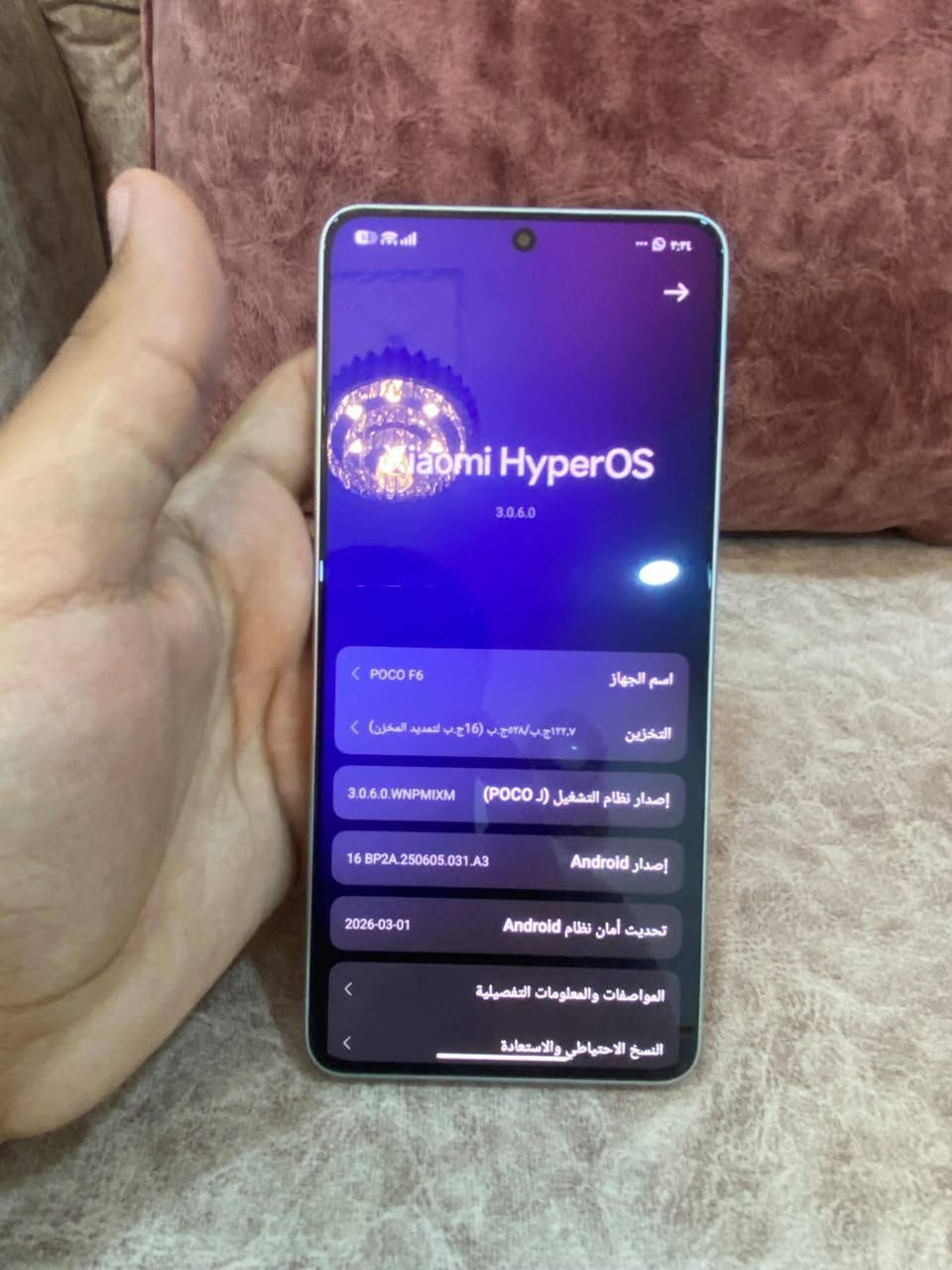 بوكو F6 ذاكره 512 الرام 16 الجهاز نضيف بعد بوضعية الشىركه الجهاز شخط مابي بطارية الجهاز5000 ملي امبير الجهاز كله شغال بيع او مراوس ب ايفون فقط العنوان بابل


**إذا كنت صاحب هذا الإعلان وتريد حذفه لأي سبب، رجاءا أرسل رسالة إلى الدعم الفني**