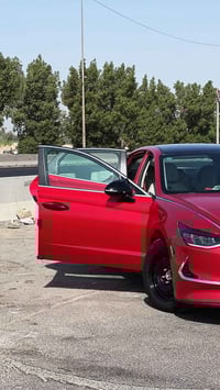 شباب سوناتا 2021 لون احمر المميز سونار موجود بل صور مكينه وكير مكفولات...