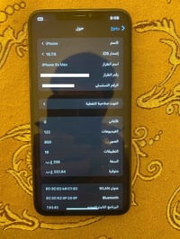ايفون x s max ذاكره 256 جهاز بلادي  كاميرا  اكس واحد واكفه  وضهر مكسور...