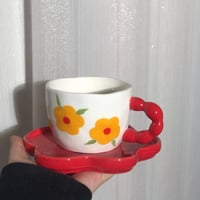 كوب وردة • هدية راقية • ألوان متعددة