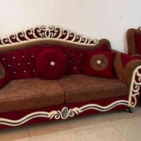 تخم تركي للبيع جديد لوك 6 قطع 4كراسي اصغار وثنين اكبار السعر 650 وبي م...