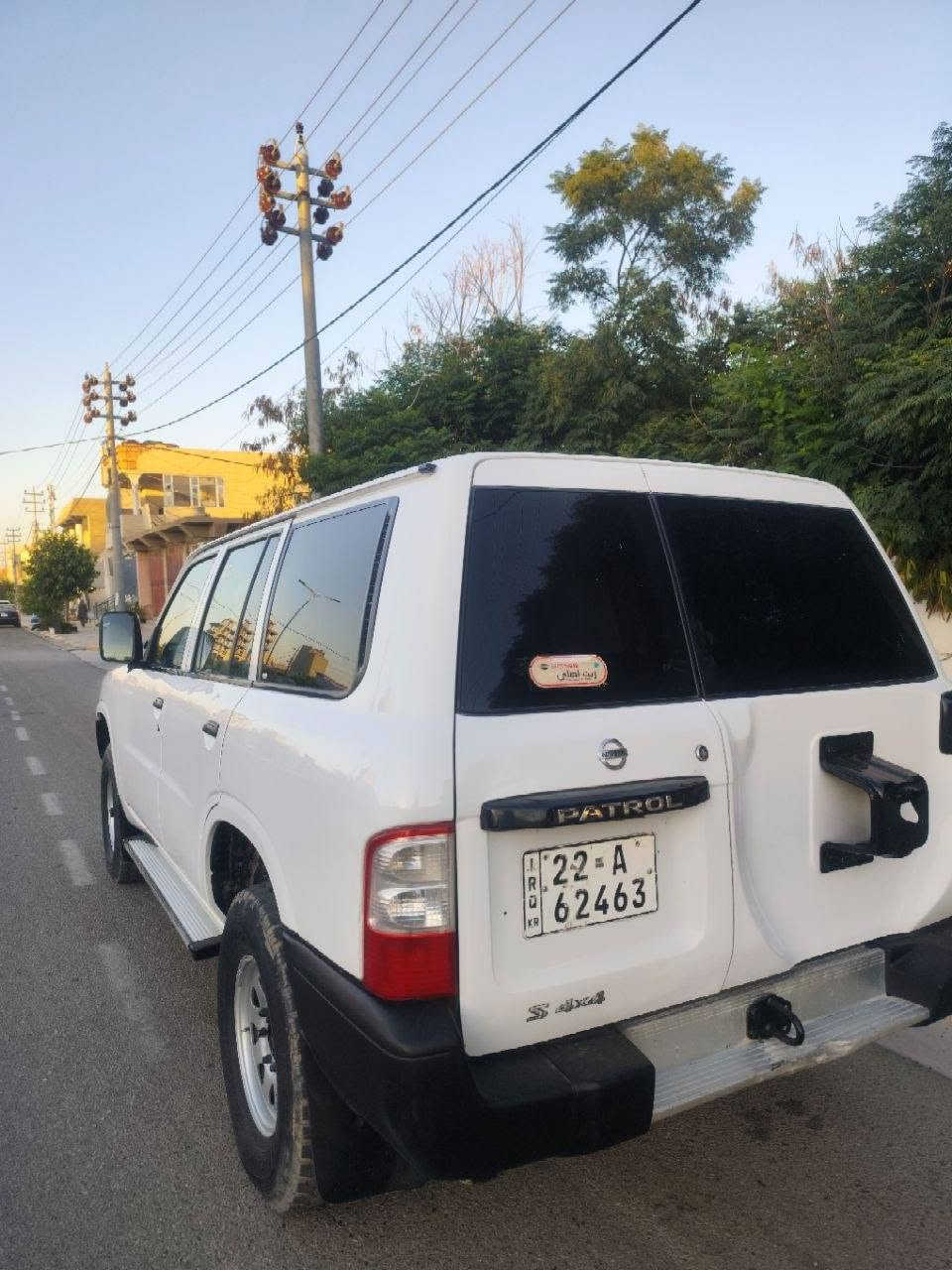 پاترۆڵ 2002 محسن
دوو پەڵە بۆیاخی هەیە
تەقیوی نییە لەوی بەتانە هەمووی بەشەرت 
گێڕو مەیکنەو ئاکسلی بەشەرت چوار تایەی دەنلوبی لەژێرایە، سەنەوی تازەیە ناوی نییە لەحاسیبە 
ژێری تازە داگیراوە  تەقەو ڕەقەی نییە کلاچو عەینەی  بیلادی لۆکی خراوەتە سەر ناو جوانە بەرگە دەرگاو گاعی بیلادە سعری 105گڵاو معامەلەیەکی کەم *********** السليمانية, العراق
