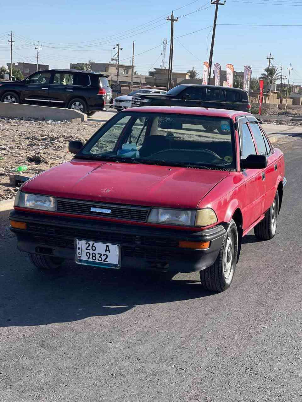 السلام عليكم كورولا موديل 1990 رقم صلاح الدين جديد بأسمي تحويل ثاني يوم تبريد ثلج حداديه تايرات نضاف السياره نظيفه ومال جناي ماعايزها شي شغل واطلع السعر 55 وبي مجال مكلف بالنشر شراي اتصل رقم صاحبها ***********
