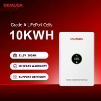 🔋 بطارية DEMUDA سعة 10 كيلو واط ⚡ تقنية LiFePO4 – خلايا Grade A عالية ...