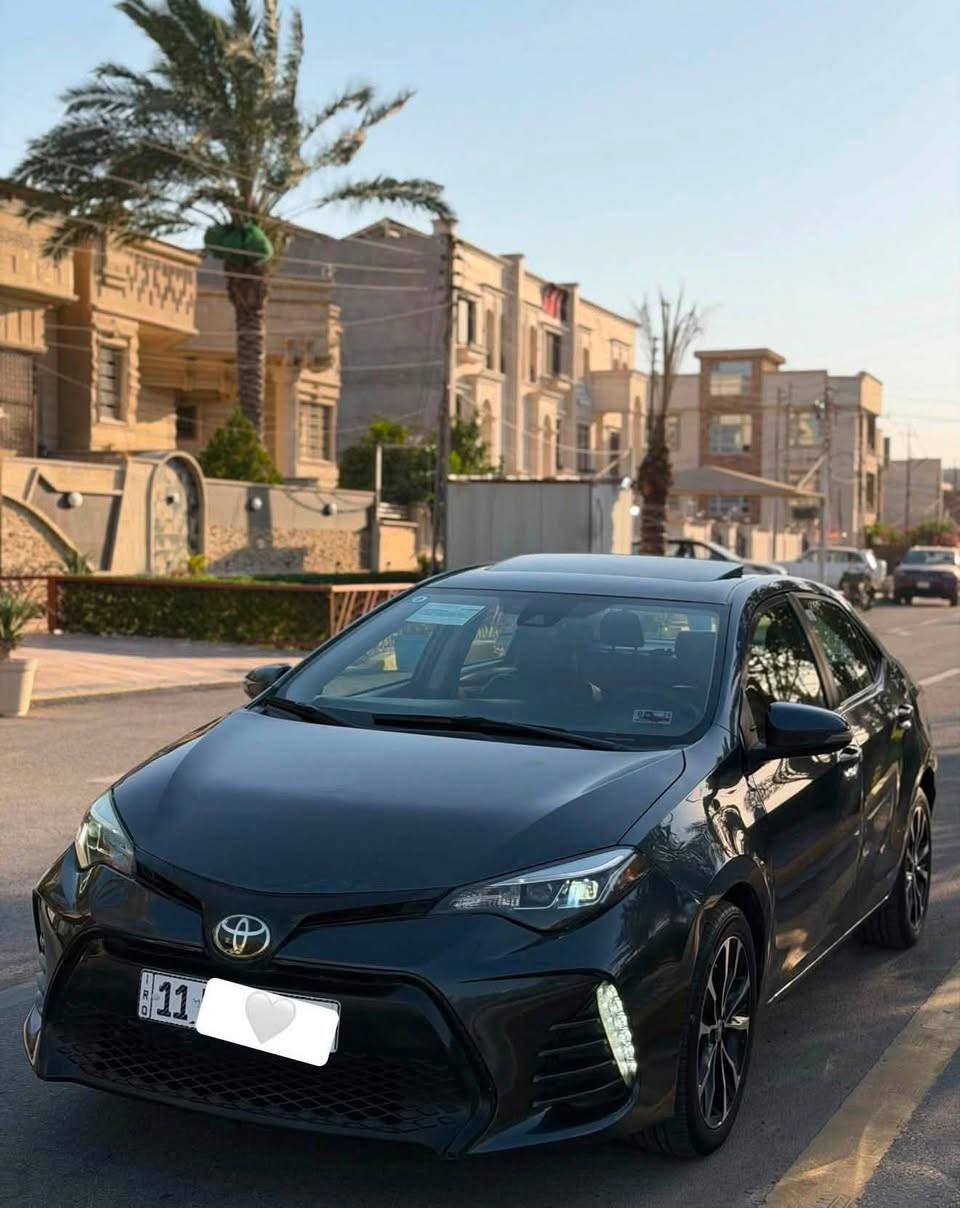 السلام عليكم
تويوتا كورلا 
٢٠١٨ فول مواصفات
فئة Xse
سلايد روف
بصمة تشغيل
بصمة ابواب
كشنان جلد
كشن كهرباء
كشنات تدفئة وتبريد 
لايت زنون
لد امامي
شاشة جبيرة
تحكمات ستيرن 
شفتات سرعة 
كامرة خلفية
محرك وكير مكفول 
تبريد ثلج
رقم بغداد الجديد بأسمي وهزة وسنوية جديدة 
بيها صبغ جاملغ وبنيد وباب
العنوان بغداد حي الجامعة
السعر ١٠٨ ورقة
الرقم ***********
