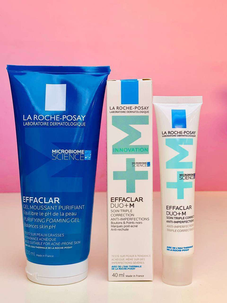 🌸  عرض العناية بالبشرة المعرضة للحبوب 🌸
إذا بشرتك دهنية أو مختلطة وتتعرض للحبوب، الرؤوس السوداء، وآثار الحبوب… هذا العرض خصيصًا إلج 💙

🧴 1️⃣ غسول Effaclar Gel Moussant
غسول رغوي منظف ينقي  البشرة من الدهون الزائدة، الأوساخ، وبقايا المكياج، وينظف المسام بعمق بدون ما يخلّ بتوازن الـ pH الطبيعي للبشرة.
يساعد على تقليل ظهور الحبوب والرؤوس السوداء، ويخلّي البشرة نظيفة، منعشة، وناعمة من أول استعمال.
✨ مناسب للبشرة الدهنية والمختلطة والمعرضة للحبوب.

🧴 2️⃣ Effaclar Duo +M (كريم علاج الحبوب)
كريم علاجي وفعال  يقلل الحبوب الملتهبة وغير الملتهبة، ويساعد على منع رجوعها مع الاستمرار.
يشتغل على تهدئة البشرة، تقليل الاحمرار، وتنقية المسام، إضافة إلى تقليل آثار الحبوب والبقع الداكنة بعد حب الشباب.
✨ تركيبته خفيفة، سريعة الامتصاص، وما تسد المسام.

سعر العرض ١٨ الف 
🚘يوجد خدمة توصيل لجميع محافظات العراق ٤ الاف🚘


**إذا كنت صاحب هذا الإعلان وتريد حذفه لأي سبب، رجاءا أرسل رسالة إلى الدعم الفني**