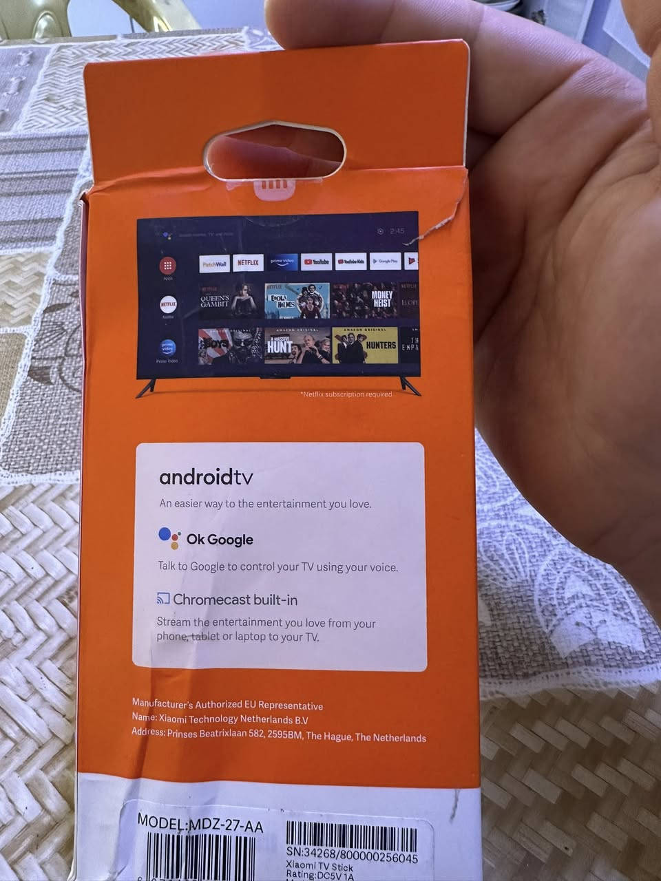 تيفي ستيك شاومي جديد كبس شركة نسخة 4K وليست ال FHD
55 الف توصيل جميع المحافظات


**إذا كنت صاحب هذا الإعلان وتريد حذفه لأي سبب، رجاءا أرسل رسالة إلى الدعم الفني**