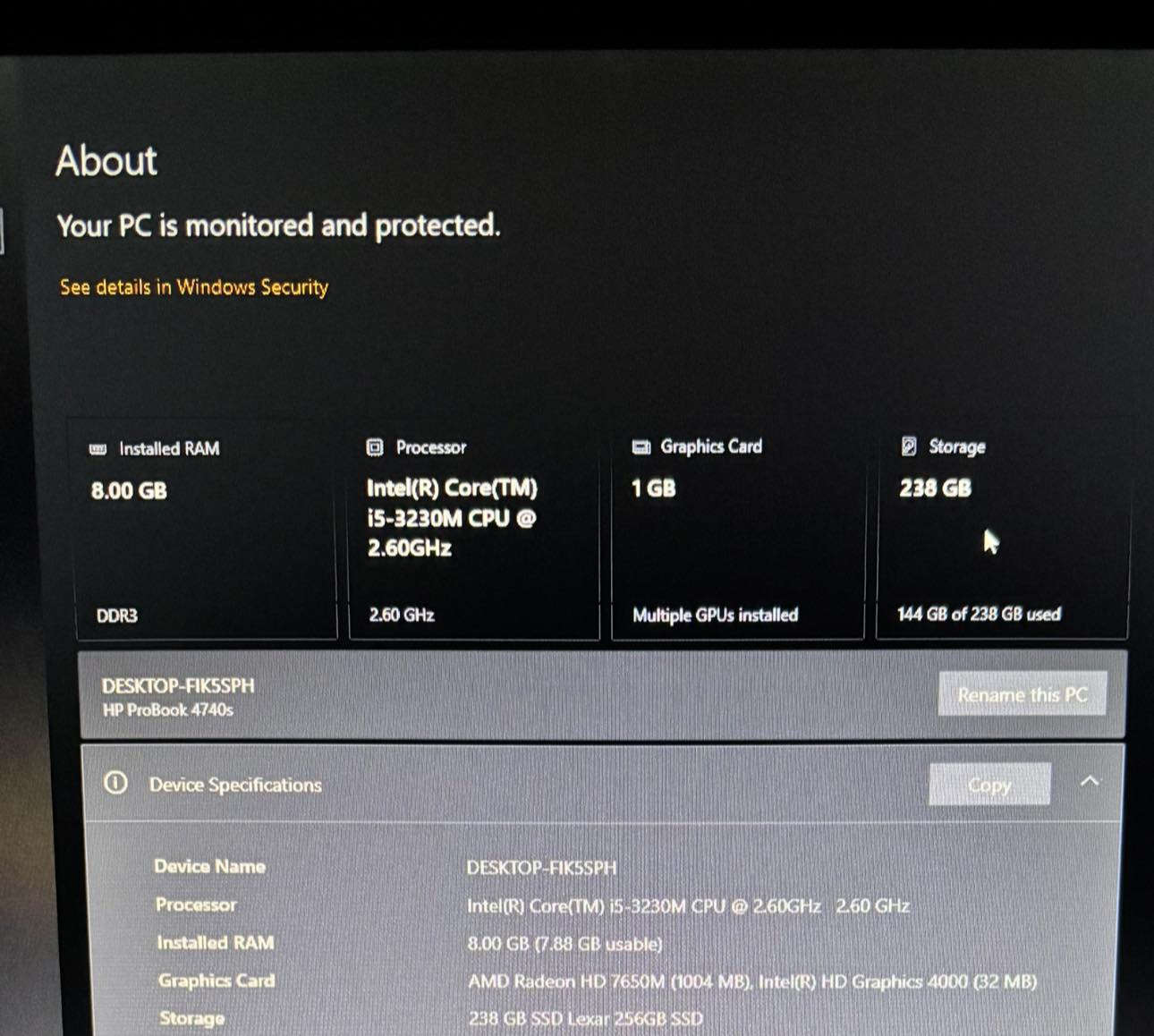 السلام عليكم
حاسبة hp
كافة المواصفات مرفقة بالصورة
السعر 200


**إذا كنت صاحب هذا الإعلان وتريد حذفه لأي سبب، رجاءا أرسل رسالة إلى الدعم الفني**