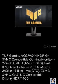 أسوس TUF • ٢٧بوصة • ٢٨٠هرتز