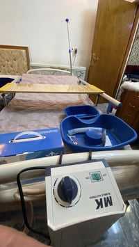 سرير طبي • متحرك ميكانيكي • دوشك نفخ