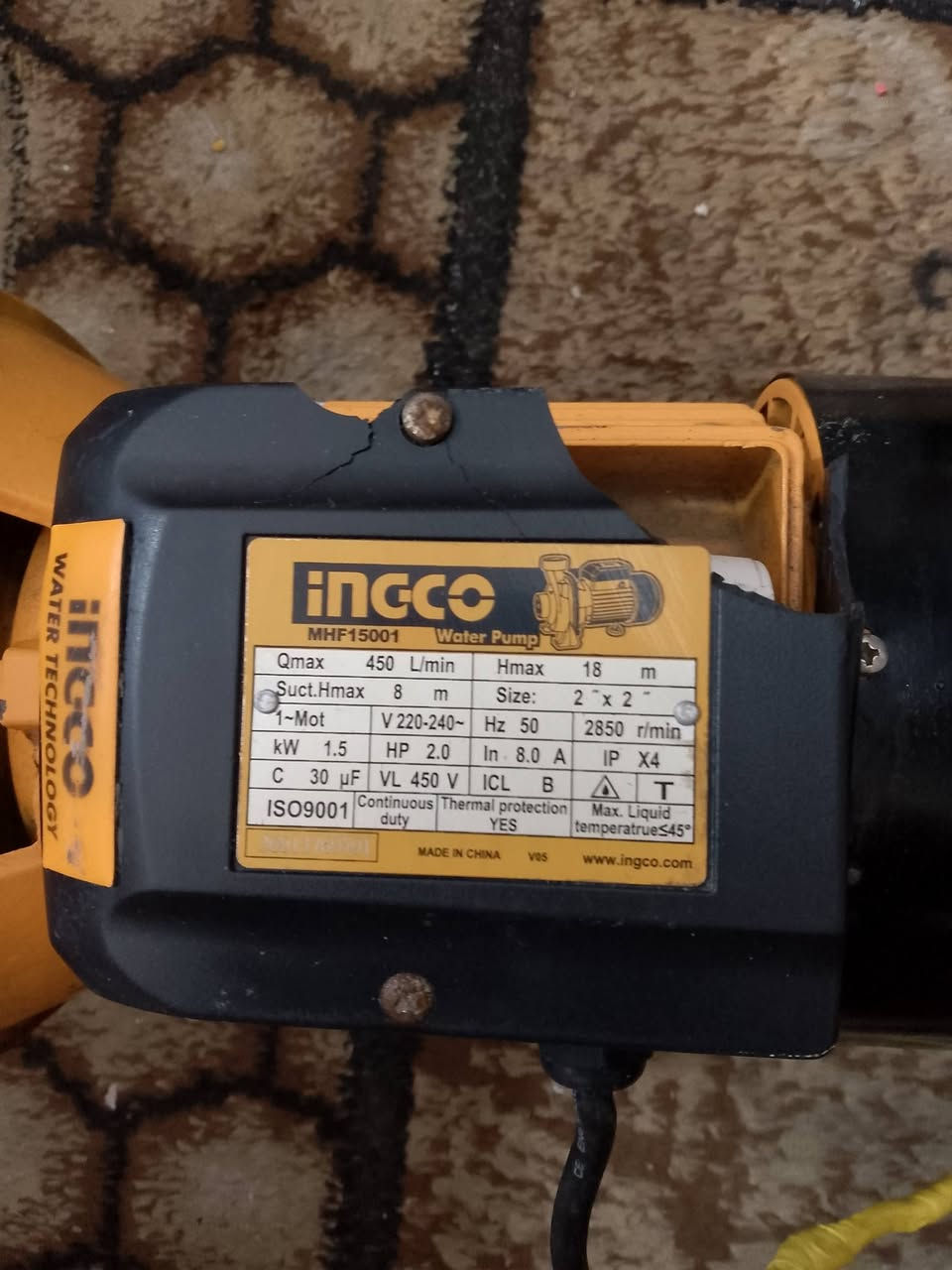 السلام عليكم من رخصت الادمن ماطور ماء انجيكو ٢ × ٢ انج خنزيره


**إذا كنت صاحب هذا الإعلان وتريد حذفه لأي سبب، رجاءا أرسل رسالة إلى الدعم الفني**