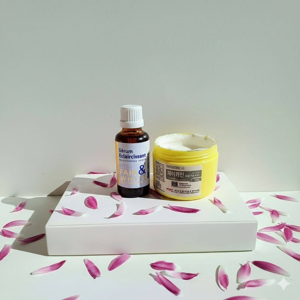 ✨ سرّ البشرة المثالية والراحة التامة في باقة واحدة! ✨
هل تبحثين عن التميز والنتيجة المضمونة؟ جمعنا لكِ أهم منتجين للعناية المتقدمة في صورة واحدة لتلبية احتياجاتكِ اليومية والجمالية.
1️⃣ سيروم Fair & White (سيروم التفتيح الفرنسي):
وداعاً للبقع الداكنة! هذا السيروم ليس مجرد منتج، بل هو لمسة سحرية لتوحيد لون البشرة وإعادة النضارة المفقودة.
المميزات: تفتيح فائق، امتصاص سريع، ونعومة لا تقاوم.
2️⃣ كريم J-CAIN (المخدر الموضعي الكوري):
الخيار الأول للمحترفين! الحل الأمثل لضمان جلسات تجميل (ليزر، وشم، أو تنظيف بشرة) بدون أي ألم.
المميزات: مفعول قوي بتركيز 79.9%، مريح جداً للبشرة، وموثوق عالمياً.
💡 لماذا تختارين هذه المجموعة؟
لأننا نهتم بجمالكِ وراحتكِ معاً! نوفر لكِ الأصالة والجودة في تغليف واحد أنيق يليق بكِ.

سعر العبوة +سيروم  ال 50g /ب 15
سعر العبوة +سيروم  ال 100g / ب18
سعر العبوة +سيروم  ال150g  / ب 22
العلبة الكاملة +سيروم  /36

توصيل بغداد 4محافظات 6 
😍😍


**إذا كنت صاحب هذا الإعلان وتريد حذفه لأي سبب، رجاءا أرسل رسالة إلى الدعم الفني**