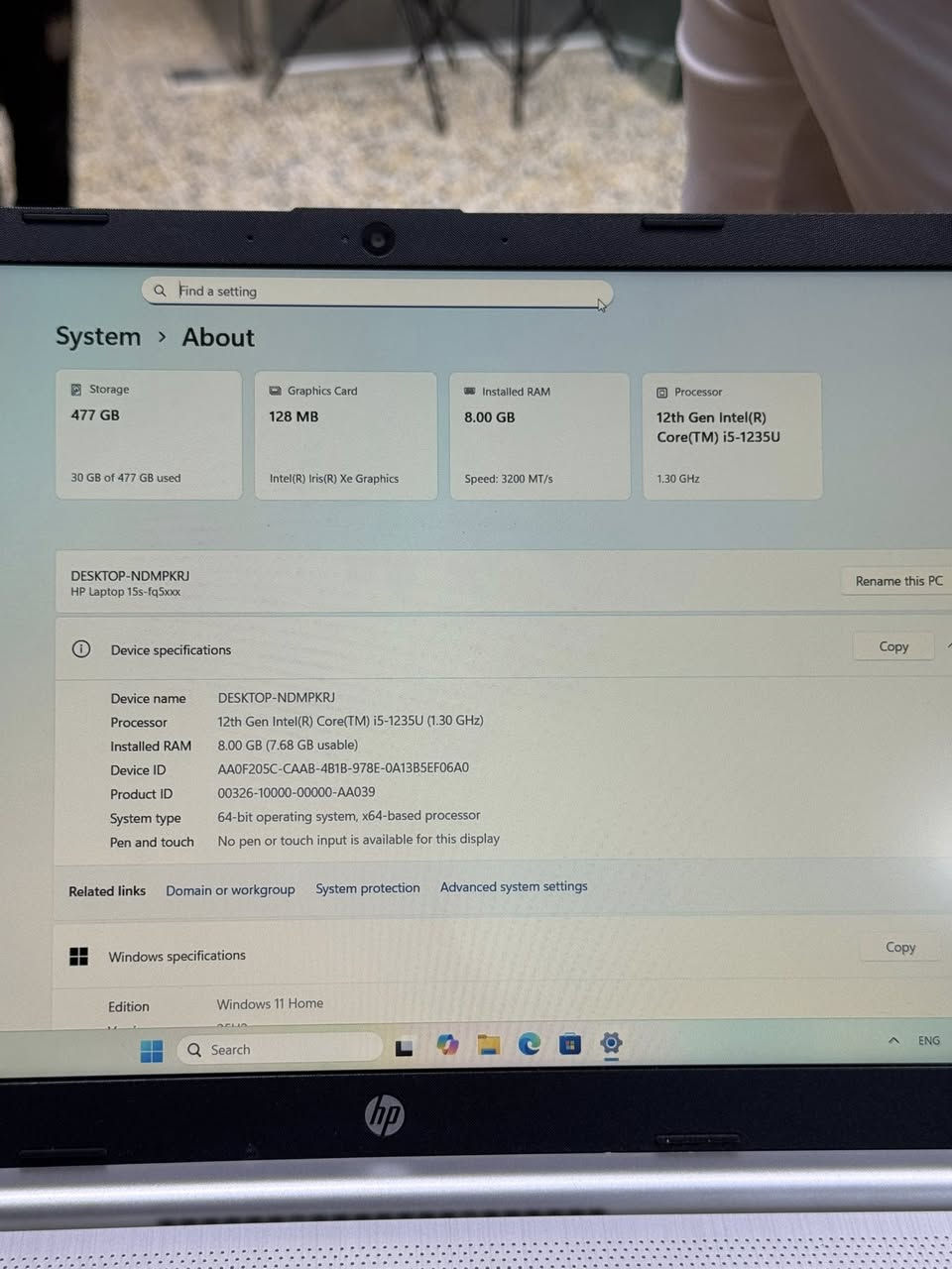 السلام عليكم
لابتوب hp
 كوراي 5 //جيل 12 // رام 8 //هارد 512 ssd
لابتوب نضيف مثل موضح بصوره 
سعر 350


**إذا كنت صاحب هذا الإعلان وتريد حذفه لأي سبب، رجاءا أرسل رسالة إلى الدعم الفني**