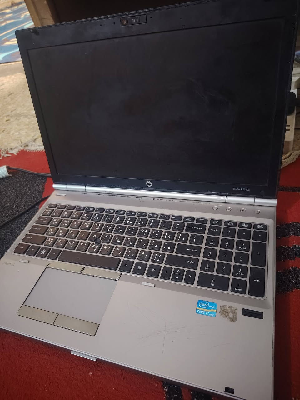 📌 لابتوب HP EliteBook 8560p للبيع
🔹 الحالة: شغال 100% بدون أي مشاكل

🔹 المعالج: Intel Core i5

🔹 الرام: 8GB

🔹 الهارد: 500GB

🔹 الشاشة: 15.6 إنج نظيفة

🔹 البطارية: تصمد أكثر من ساعتين

🔹 الويندوز: شغال

🔹 الملحقات: ويا الشاحن وجنطتة 

💰 السعر: 150الف دينار

📍 المكان: النجف / ناحية العباسية 

📩 التواصل: خاص


**إذا كنت صاحب هذا الإعلان وتريد حذفه لأي سبب، رجاءا أرسل رسالة إلى الدعم الفني**