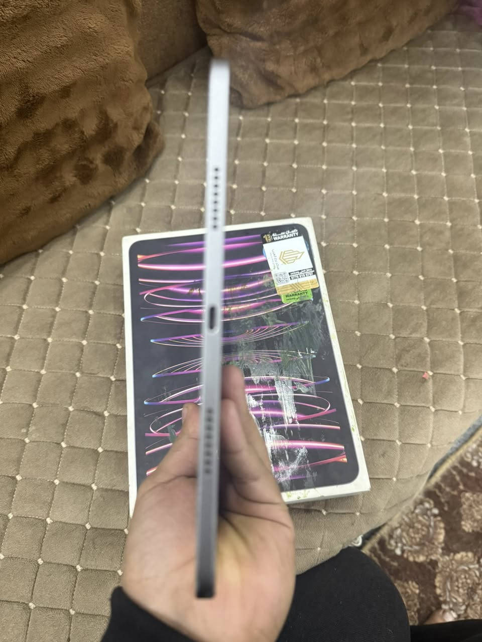 السلام عليكم شلونكم أخوان عندي أيباد M2
مديل 2023 نضافت الايباد 95 ذاكرة 128
وياة براد الحجم الكبير و وياة توصالة وملحقاتة كاملة الاستفسار الاتصال على الرقم
‏سعره 665 في مجال بسيط 
***********
المكان بغداد مدينة الصدر
