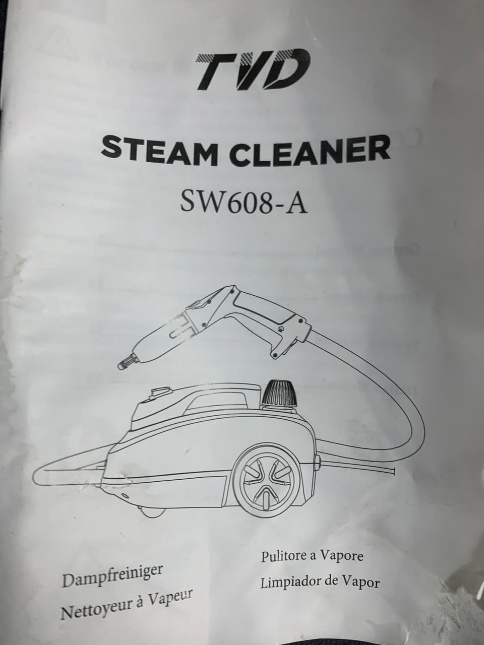 جهاز التنظيف بالبخار هو المنتج الموضح في الصورة، وهو منظف بخاري طراز TVD SW608-A.
يوفر ما يصل إلى 50 دقيقة من التنظيف المستمر بالبخار.
مزود بسلك طاقة طويل بطول 5 أمتار وخرطوم بخار بطول 145 سم.
يتميز بسهولة التشغيل عبر الزناد مع قفل أمان للبخار.


**إذا كنت صاحب هذا الإعلان وتريد حذفه لأي سبب، رجاءا أرسل رسالة إلى الدعم الفني**