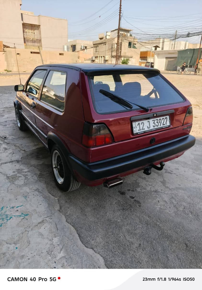 كولف عضم موديل 1991
سنويه 2030
تبريد ثلج 🧊
شاشه كاربلي
تايرت جدد
ويل BBS
طخم جديد
داخل جديد وضع شركه 
كير محرك شرط
السياره كفاله عامه
ما ينقصه ربع
شرط التحويل كوبون اكتروني 
رقم  ***********
رقم ***********
