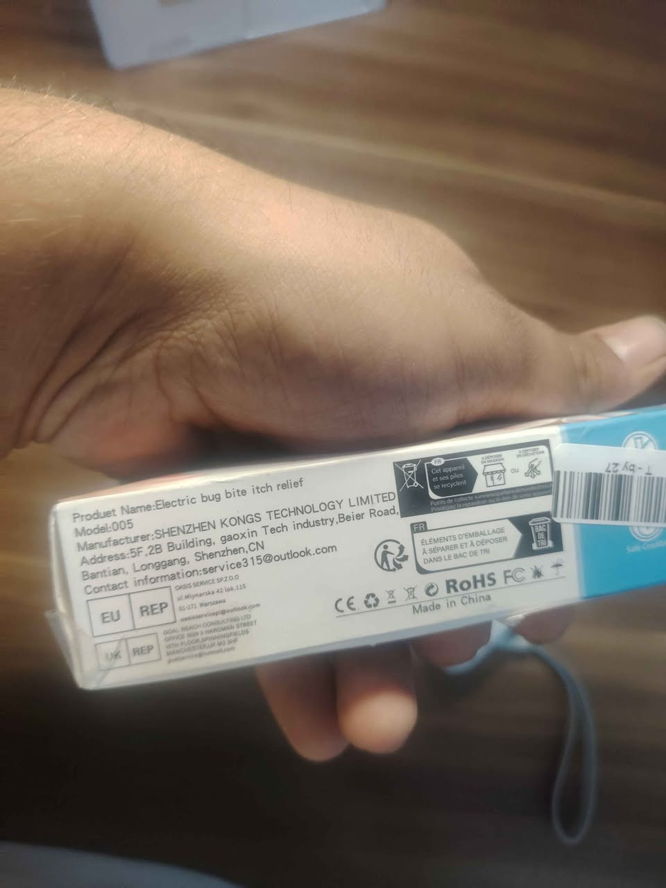 جهاز Electric bug bite itch موديل 005 
وظيفته جهاز حراري بستخدم لعلاج لدغة الدبان و الحشرات و تخفيف الاحمرار واخفاء احساس الحكة جدا مفيد  لكل الاعمار  .و مفيد بهل صيف لمن يعاني من قرص الدبان و اصحاب السفر و الرحلات والصيد جهاز جديد مامستخدم ابد مكاني اربيل أربيل, العراق


**إذا كنت صاحب هذا الإعلان وتريد حذفه لأي سبب، رجاءا أرسل رسالة إلى الدعم الفني**