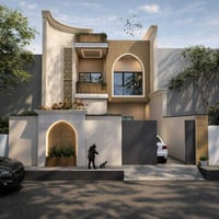 واجهة سكنية • تصميم واجهات • بابل الكرامة