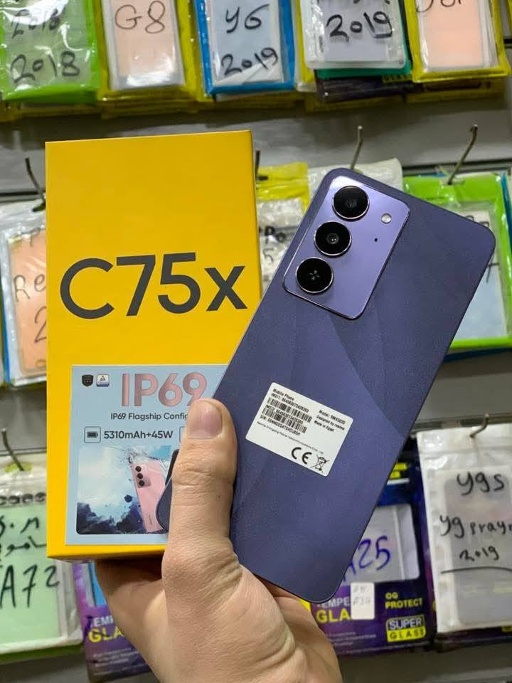 جهاز ريلمي c75x
رام 8 

ذاكرة 256

بطارية 5310

شاحن 45

IP 69

نضافه فول

مكان موصل

***********
السعر 175
