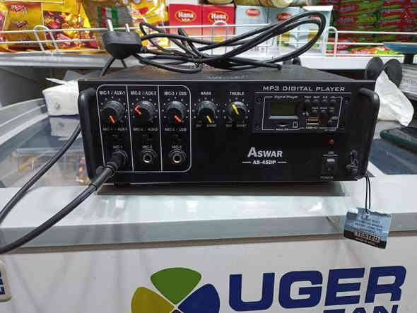 سلام عليكم
سستم صوت من ماركه اسوار ASWAR جديد ممستخدم فقط مفتوح من الكارتون للفحص
***********
***********
