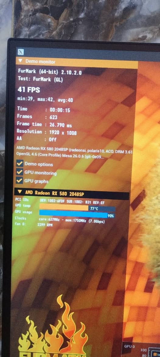كرت شاشة : RX 580 2048SP 8gb
جديد مستخدم 4 اشهر والكارتونة موجودة
وغير مستخدم بالتعدين
يشغل معظم الالعاب بدقة متوسطة إلى ضعيفة 
حرارته جيدة ونظيف
السعر 85 الف ويوجد توصيل داخل بغداد بخمسة


**إذا كنت صاحب هذا الإعلان وتريد حذفه لأي سبب، رجاءا أرسل رسالة إلى الدعم الفني**
