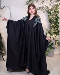 عباية اماراتية • ستراس حراري • فري سايز ٥٠-١٢٠