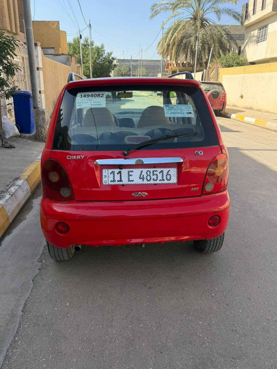 كيو كيو 2012 رقم بغداد انكليزي
محرك 4سلندر
كير اوتماتيك
نضيفه جدآ بدون نقص
صدر جديد: تخم تاير
بدون صبغ كفاله عامه
السعر 30$ وبيها مجال حك الجيه
العنوان واسط مزرعه الصويره 
شرط التحويل 
غير متواجد ماسنجر 
*********** بي واتساب
