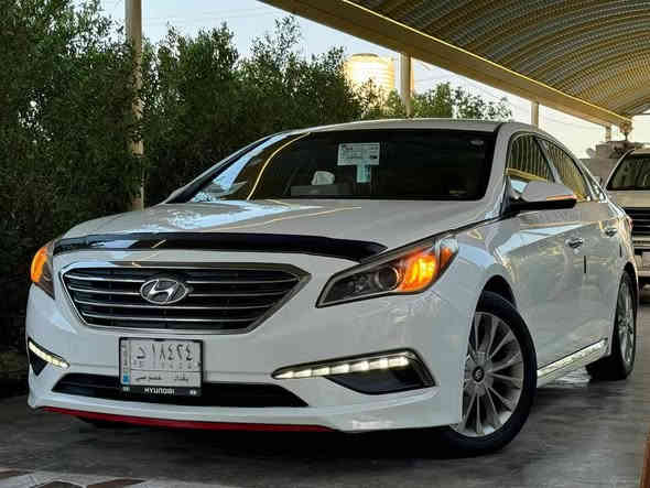 السلام عليكم 
سوناتا موديل 2015 وارد أمريكي لمتد يعني اعلى فئة
فول مواصفات للاخير...  1/1
مكينه 2400 دبل اكزوز 
مواصفات: 
بصمه تشغيل وابواب وصندوق 
كشنات كهرباء جلد تدفئة شاشه وكامرة 
اشاير بالمري شفط كهرباء 
لد امامي نهاري وخلفي 
رادارات كامله 
فول تحكم استرين 
مانع تزحلق
مثبت سرعه
حساسات كامره. برادات خلفية
حادثها سرقه جاملغ امامي جهت العبري مرجع نفسه بيه تبديل بنيد بلادي  
جديده كلش رقم بغداد الدولي  سنويه 2030
سيارة جديده بحاله الوكاله سعرها 145 معقول بلعافيه ع الياخذها. ***********
