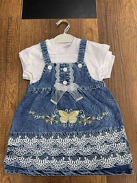 فستان بيبي تركي • قياس ٩شهر-٢سنه • الدرزن 90