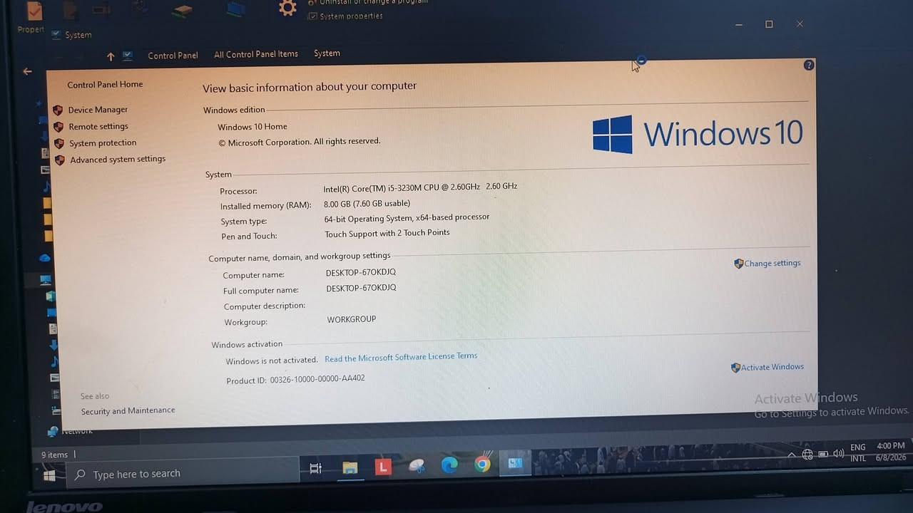 لابتوب لينوفو ثنك باد E530 ذاكرة 500Hdd  نظيفه مال دراسة وبرامج
سعر ب130 وبيها مجال مكاني بغداد الشعله


**إذا كنت صاحب هذا الإعلان وتريد حذفه لأي سبب، رجاءا أرسل رسالة إلى الدعم الفني**