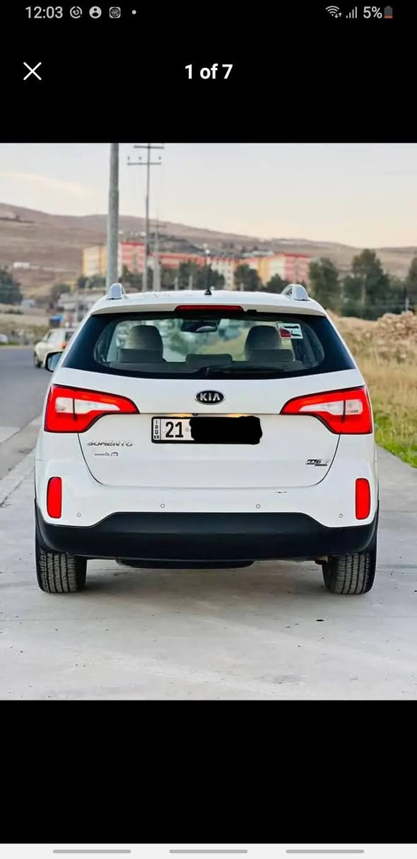 KIA Sorento 2024 
100,000 km ڕۆشتووە
*********** 
نرخ 182 و کەمێک معامەلە
بێ بۆیاخ  بەجوانی و پاکی ماوەتەوە ‎گێڕو مەکینە و هەموو شتێکی بەشەرت نەکراوەتەوە 

بصمەیە ،سوکان فولیوم،تحديد سرعة
،حاس پیش و دواوە ، تەبریدمركزي ، بلاجیکتۆر  ، نیزامی eco ی هەیە  ، ٣ ریز کوشن ، ئاوێنە ئیشارەتە ، فولە بەس سلاید نییە.....

رەقەم و سەنەوی تازەیە‎ ، بێ تەقەوڕەقە ، چوار تایەی تازەی لەژێرایە  مسرەفی یەک دینار تیانییە
 
بە سفرییەوە لای خۆم بووە زۆر پاکە ماڵی دۆستە...
سەنەویی تازەیە تا 2031 .... السليمانية, العراق
