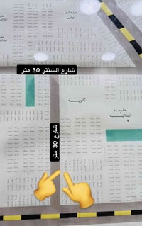 قطعتين طبك مساحه 500 متر ع شارع 30 متر الواجهه 20 متر والنزال 25 متر م...