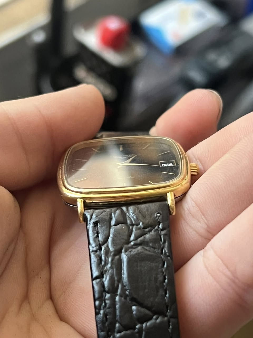 لونجين كوارتز يا شباب
الابعاد ( العرض 31mm , الطول 34mm ) 
السمك ( 6mm ) شبه قشطه
المينا مغبره 
تغليف ذهب 20 مايكرو 
النضافة 95‎%‎
كامل الساعه بلاد فقط البك مستبدل 
للاستفسار عن السعر يرجى المراسله خاص


**إذا كنت صاحب هذا الإعلان وتريد حذفه لأي سبب، رجاءا أرسل رسالة إلى الدعم الفني**