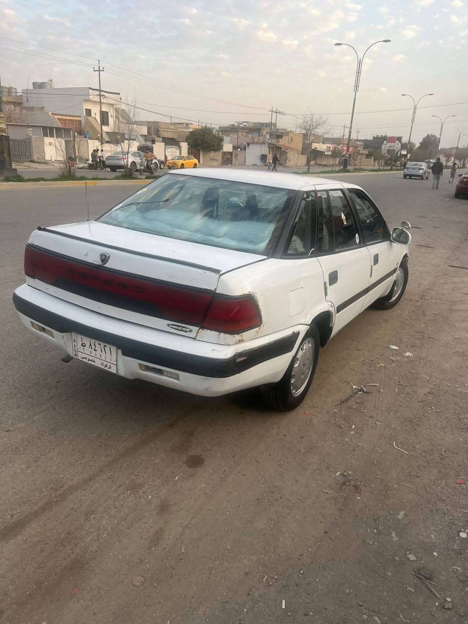 بس 19 ورقه 
دايو اسبرو موديل 1994 أبيض محرك فل 16 كير عادي رقم كركوك سنويه عضم عاج بشرط التحويل والغرامات صدر امامي خلفي جديد باتري جديد كهربائيات شغاله تراي بشرط داخل جديد ستيرن پور سياره جاهزا بدون حادث عنوان السياره في كركوك بيع سريع 19 ورقه وبيها مجال قليل وشايف خير الي يأخذها سياره بلاش 
***********
