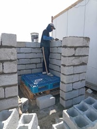 تدخيل وفرش سبيس حفر وبناء الجفر صبة النظافة تسليط الأسطح تدخيل تصعيد م...