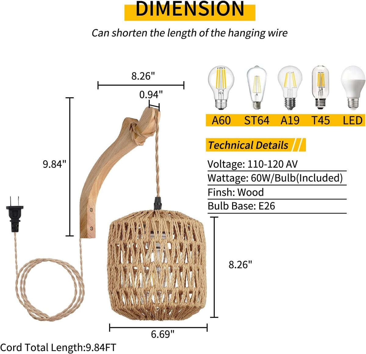 مصباح (أباجورة) منسوج يدويًا بنمط أسطواني، غالبًا ما يُصنع من مواد طبيعية مثل الراتان أو الجوت أو الخيزران، ومناسب للاستخدام كإضاءة متدلية أو كغطاء لمصباح 
ملاحضه باقي التفاصيل بلخاص


**إذا كنت صاحب هذا الإعلان وتريد حذفه لأي سبب، رجاءا أرسل رسالة إلى الدعم الفني**