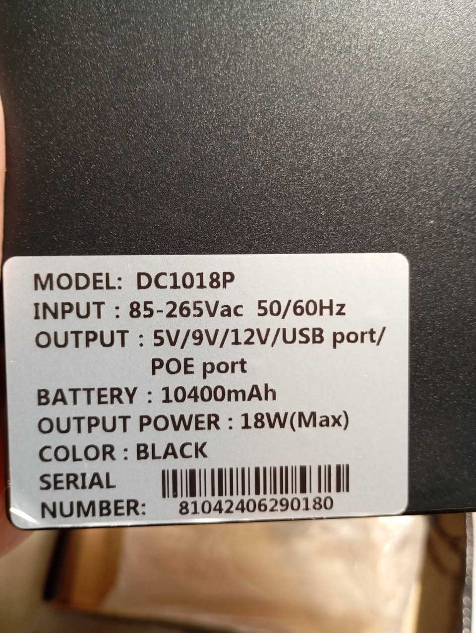 جهاز DC UPS

بطاريه 10400 mAh ليثيوم 

18 واط 

يشغل أجهزة الراوتر، المودم، وكاميرات المراقبة

يدعم فولتيات متعددة لتناسب مختلف الأجهزة، غالباً ما تشمل 5V، 9V، و 12V، بالإضافة إلى منفذ USB لشحن الهواتف


**إذا كنت صاحب هذا الإعلان وتريد حذفه لأي سبب، رجاءا أرسل رسالة إلى الدعم الفني**