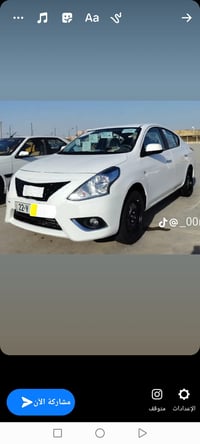 البيع نيسان صني كفاله عامه مديل ٢٥ زيرو زيرو بليته زركه شاشه الكزز مكا...