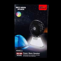 مروحة سبيكر • بطارية ٦٠٠٠ مللي • اضاءة LED