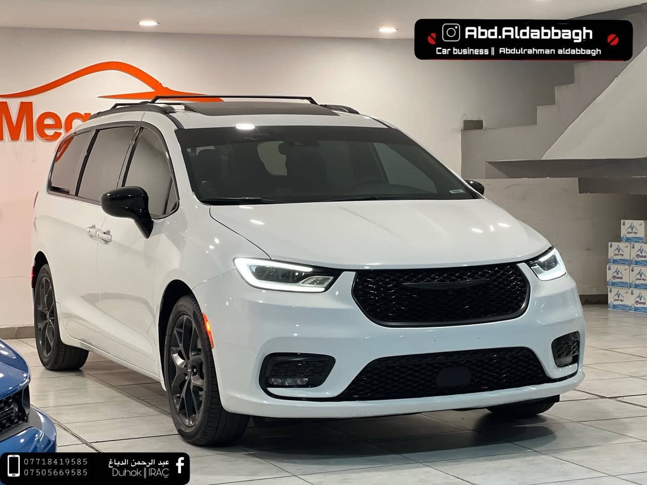 كرايسلر باسفيكا S 2024  
السيارة وصول جديد فول مواصفات بانورما 
محرك 6 سلندر .3.6 ماشيه 12  الف ميل 
الضرر: جهة السايق قطعتين تبديل شركة و قطعتين صبغ 
بدون ايرباك بدون دواخل 
لا يوجد مراوس فقط بيع نقد 
السيارة جاهزة ما ناقصها مصرف
السعر : 280$ ورقة و بيها مجال 
السيارة كاتى يترقم شمالي اربيل دهوك سليماني 
مكان السيارة دهوك
لباقي التفاصيل تواصل واتساب يوجد فيديو للتوضيح اكثر 
للتواصل : 
***********
***********
( يتوفر داخل المعرض بيع بالنقد و الاقساط )
