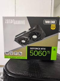 5060TI 16GB ZOTAC GAMING TWIN EDGE ضمان 5 سنوات  مستخدم اقل شهر حرارة ...