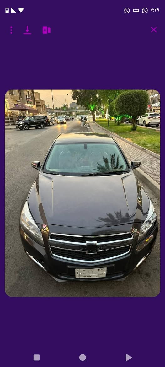 سلام عليكم ماليبو 13 امريكي ضرر قطعتين
فول مواصفات عدا الفتحه  مكاني بغداد سيديه السياره بسهه نواقص بيسطه 
تجي تشوفهه وجيكهه يلا تكطع سعرهه خلص مفتوح وتساب مفتوح ***********
