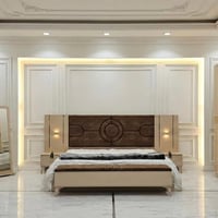 غرف نوم تركية • خشب متين • رمادي تاميم